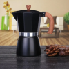 Cafeteira Italiana 150ml (preta/amarela)